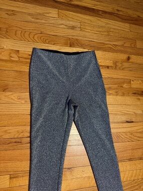 Divided H&M Disco Pants Shimmer Sparkle High-Waist Leggings Sz 12 metallic VNTG